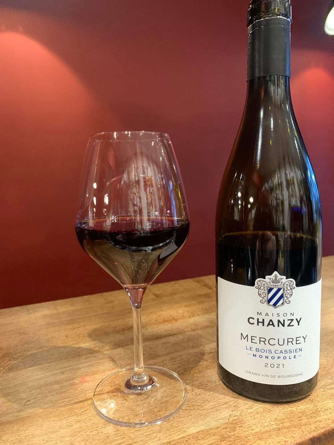 Bistrot Nectar - Nos vins - Mercurey Le bois Cassien Maison Chanzy